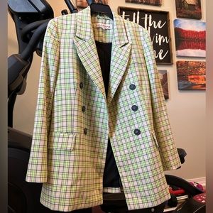 oversized boyfriend free people ashby plaid blazer